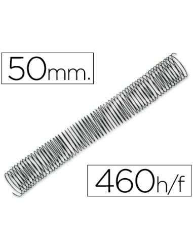 Espiral metalico q connect 64 5 1 50mm 12mm caja de 25 unidades