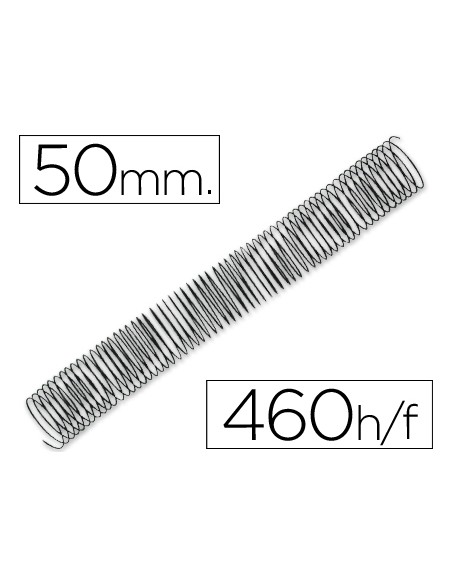 Espiral metalico q connect 64 5 1 50mm 12mm caja de 25 unidades