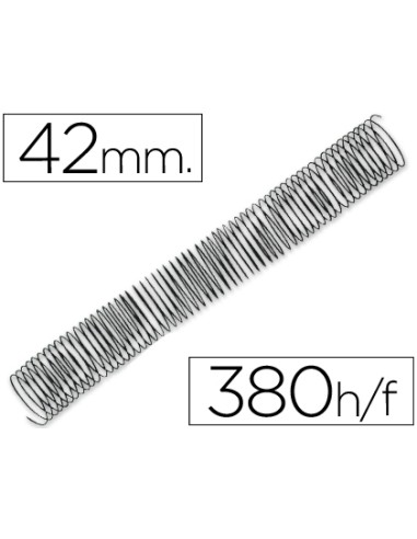 Espiral metalico q connect 64 5 1 42mm 12mm caja de 25 unidades