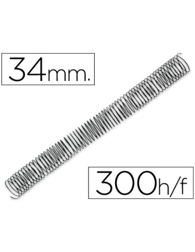 Espiral metalico q connect 64 5 1 34mm 12mm caja de 25 unidades