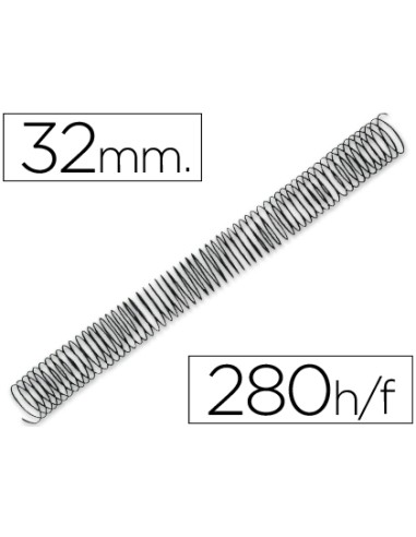 Espiral metalico q connect 64 5 1 32mm 12mm caja de 50 unidades