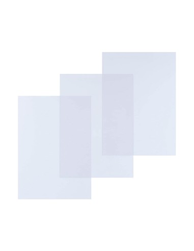 Tapa de encuadernacion q connect pvc din a4 incolora 250 mc caja de 100 unidades