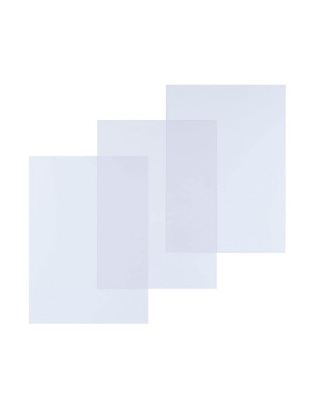 Tapa de encuadernacion q connect pvc din a4 incolora 200 mc paquete de 100 unidades