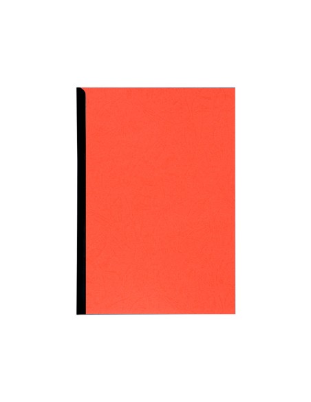 Tapa de encuadernacion q connect carton din a4 rojo simil piel 250 gr caja de 100 unidades