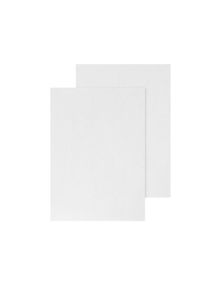 Tapa de encuadernacion q connect carton din a4 blanco brillante 250 gr caja de 100 unidades