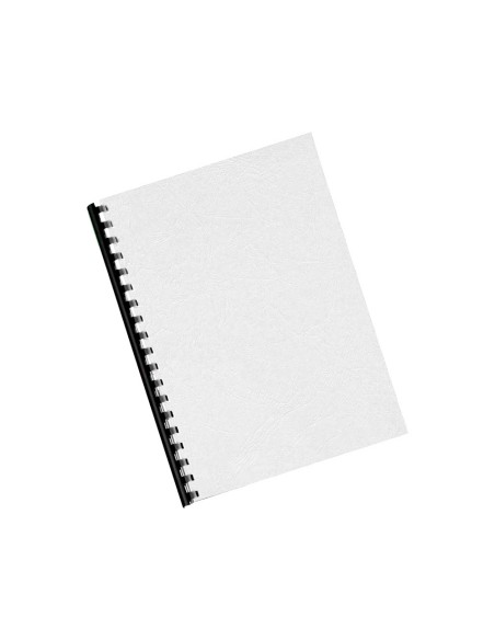 Tapa de encuadernacion q connect carton din a4 blanco brillante 250 gr caja de 100 unidades