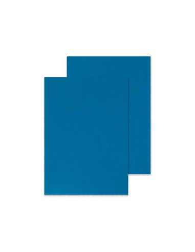 Tapa de encuadernacion q connect carton din a4 azul simil piel 250 gr caja de 100 unidades