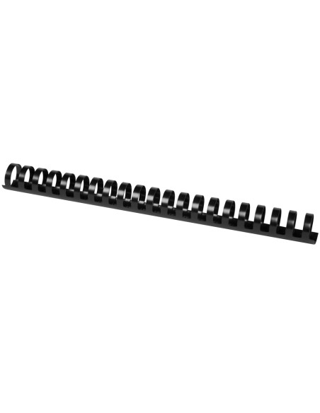 Canutillo q connect redondo 25 mm plastico negro capacidad 225 hojas caja de 50 unidades