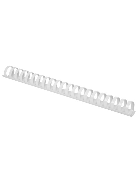 Canutillo q connect redondo 25 mm plastico blanco capacidad 225 hojas caja de 50 unidades