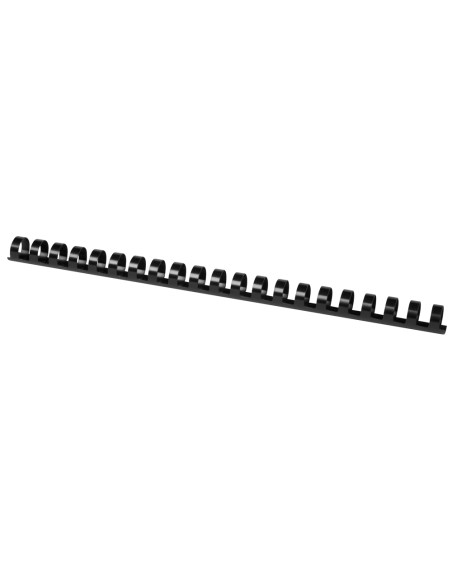 Canutillo q connect redondo 16 mm plastico negro capacidad 145 hojas caja de 50 unidades