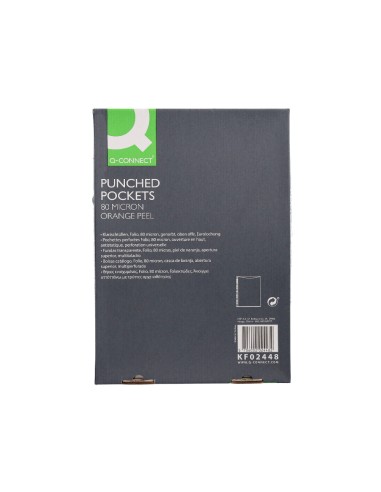 Funda multitaladro q connect folio 80 mc piel de naranja caja de 100 unidades
