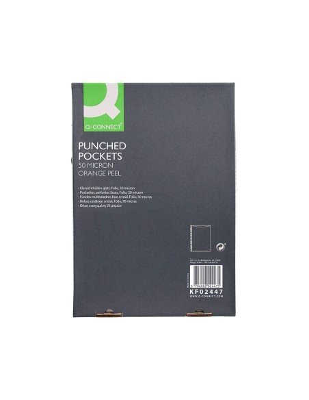 Funda multitaladro q connect folio 50 mc piel de naranja caja de 100 unidades