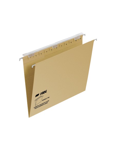 Carpeta colgante fade tiki folio prolongado visor superior 290 mm efecto lupa kraft eco 230 g m lomo v