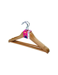 Percha de madera infantil pack de 3 unidades