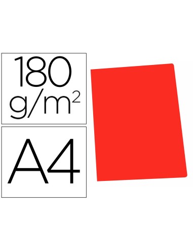 Subcarpeta cartulina gio din a4 rojo pastel 180 g m2