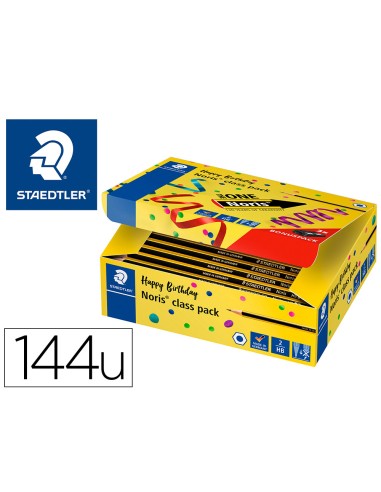 Lapices de grafito staedtler noris n2 hb class pack de 144 unidades