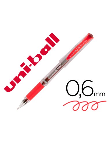 Boligrafo uni ball um 153 signo broad rojo 1 mm tinta gel