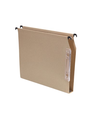 Carpeta colgante fade din a4 visor lateral 250x330x30 mm kraft
