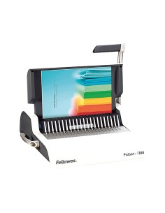 Encuadernadora manual para canutillo fellowes pulsar300 perfora 20 hojas tamano din a4encuaderna hasta 300 hojas