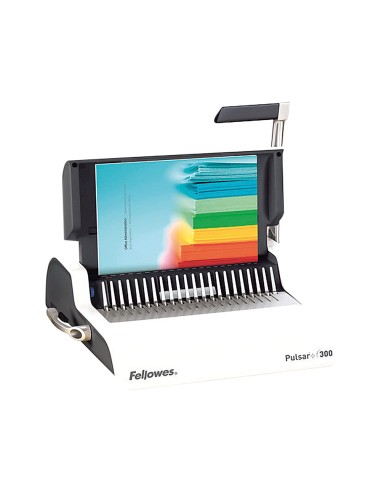 Encuadernadora manual para canutillo fellowes pulsar300 perfora 20 hojas tamano din a4encuaderna hasta 300 hojas