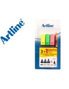 Rotulador artline fluorescente ek 660 blister de 3 unidades 1 boligrafo serie 7000 sin cargo