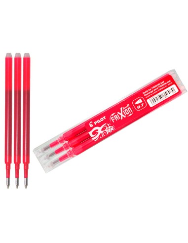 Recambio boligrafo pilot frixion ball rojo caja de 3 unidades