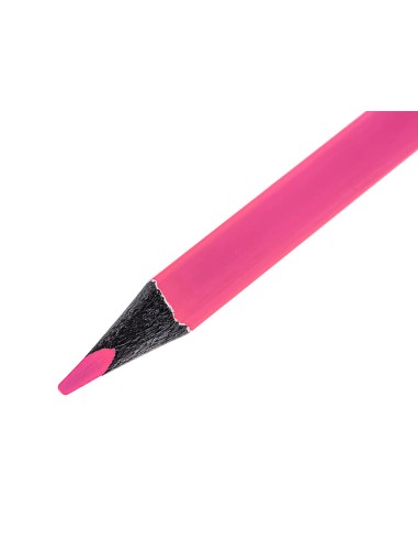 Lapices fluorescente liderpapel jumbo neon rosa