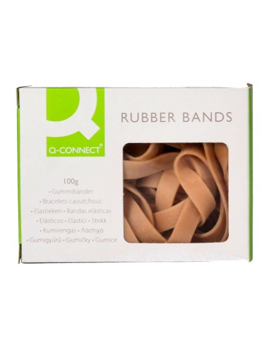 Bandas elasticas q connect 100 gr 100x9 mm numero 10