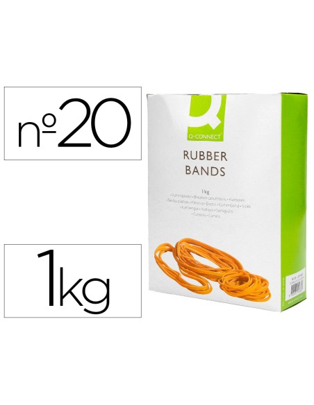 Gomillas elasticas q connect 1000 gr numero 20 200 x 2 mm