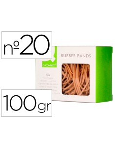 Gomillas elasticas q connect 100 gr numero 20 200 x 2 mm