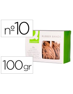 Gomillas elasticas q connect 100 gr numero 10 100 x 2 mm