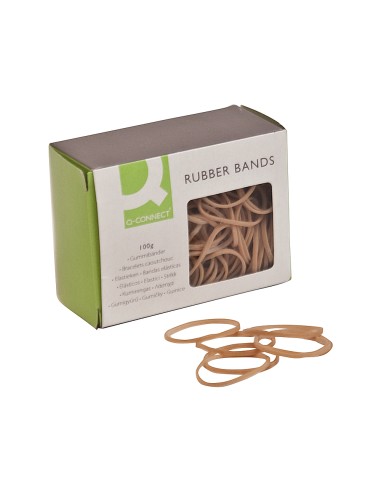 Gomillas elasticas q connect 100 gr numero 9 90 x 2 mm