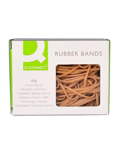 Gomillas elasticas q connect 100 gr numero 8 80 x 2 mm