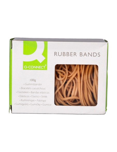 Gomillas elasticas q connect 100 gr numero 7 70 x 2 mm