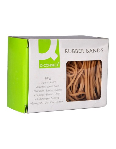 Gomillas elasticas q connect 100 gr numero 7 70 x 2 mm