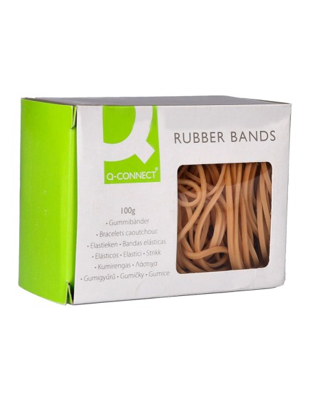 Gomillas elasticas q connect 100 gr numero 7 70 x 2 mm