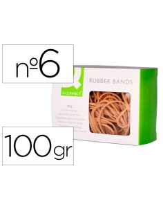 Gomillas elasticas q connect 100 gr numero 6 60 x 2 mm