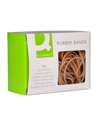 Gomillas elasticas q connect 100 gr numero 6 60 x 2 mm