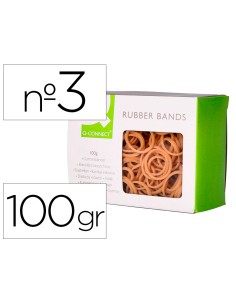 Gomillas elasticas q connect 100 gr numero 3 30 x 2 mm