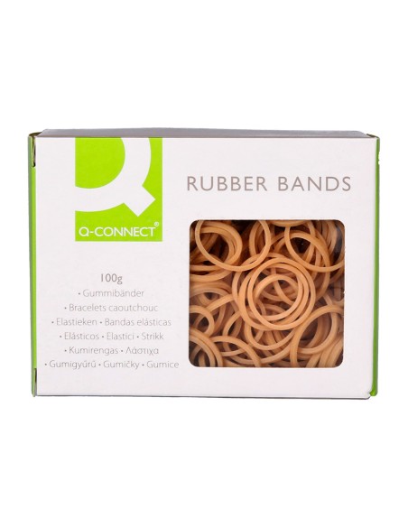 Gomillas elasticas q connect 100 gr numero 3 30 x 2 mm
