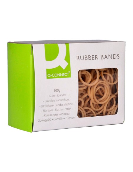 Gomillas elasticas q connect 100 gr numero 3 30 x 2 mm
