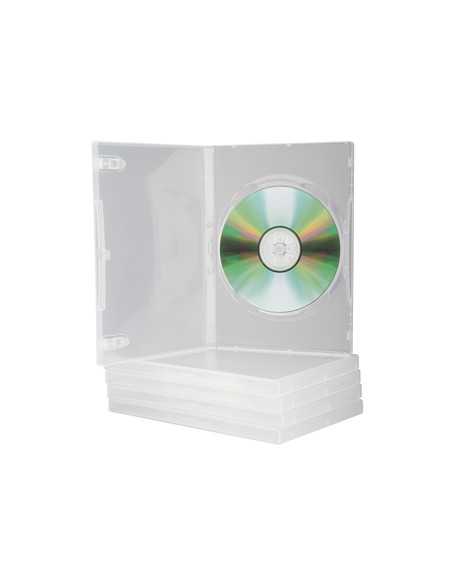 Caja dvd q connect transparente pack de 5 unidades