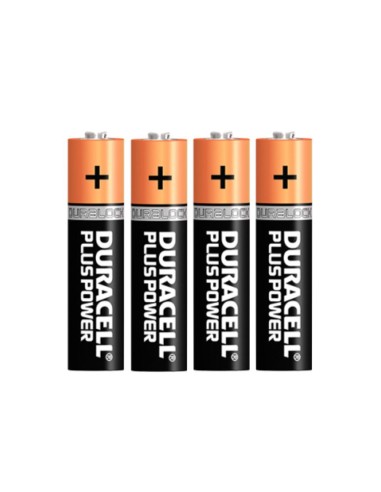 Pila duracell alcalina plus aaa blister con 4 unidades