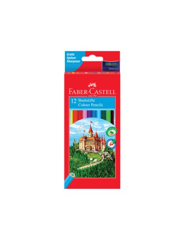 Lapices de colores faber castell c 12 colores hexagonal madera reforestada