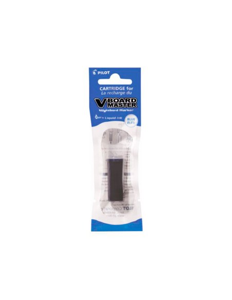 Recambio rotulador pilot v board master tinta liquida azul
