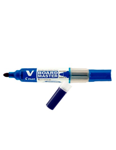 Recambio rotulador pilot v board master tinta liquida azul