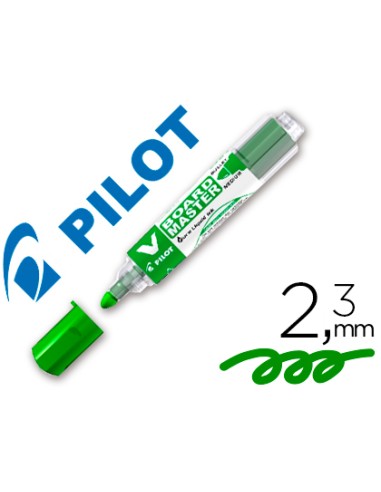 Rotulador pilot v board master para pizarra blanca verde tinta liquida trazo 23mm