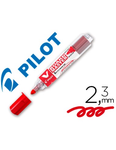 Rotulador pilot v board master para pizarra blanca rojo tinta liquida trazo 23mm