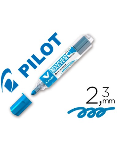 Rotulador pilot v board master para pizarra blanca azul tinta liquida trazo 23mm