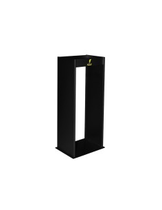 Cenicero metalico con rejilla para arena negro 77x245x30 cm